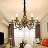 Antique Classic Metal Candelabra Round Chandelier Image - 1