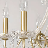 Antique Crystal Candle Gold Alloy Large Chandelier  Image - 11