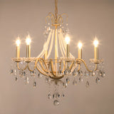 Antique Crystal Candle Gold Alloy Large Chandelier  Image - 7