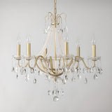 Antique Crystal Candle Gold Alloy Large Chandelier  Image - 8