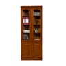 Antique Glass Doors Wood Barrister Storage Bookcase Image - 15