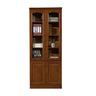 Antique Glass Doors Wood Barrister Storage Bookcase Image - 4