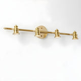 Antique Gold Straight Copper Vanity Bathroom Light Image - 7