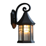 Antique Lantern External Metal Wall Light Fixture Image - 5