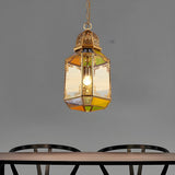 Antique Moroccan Brass Dining Room Lantern Pendant Light Image - 2