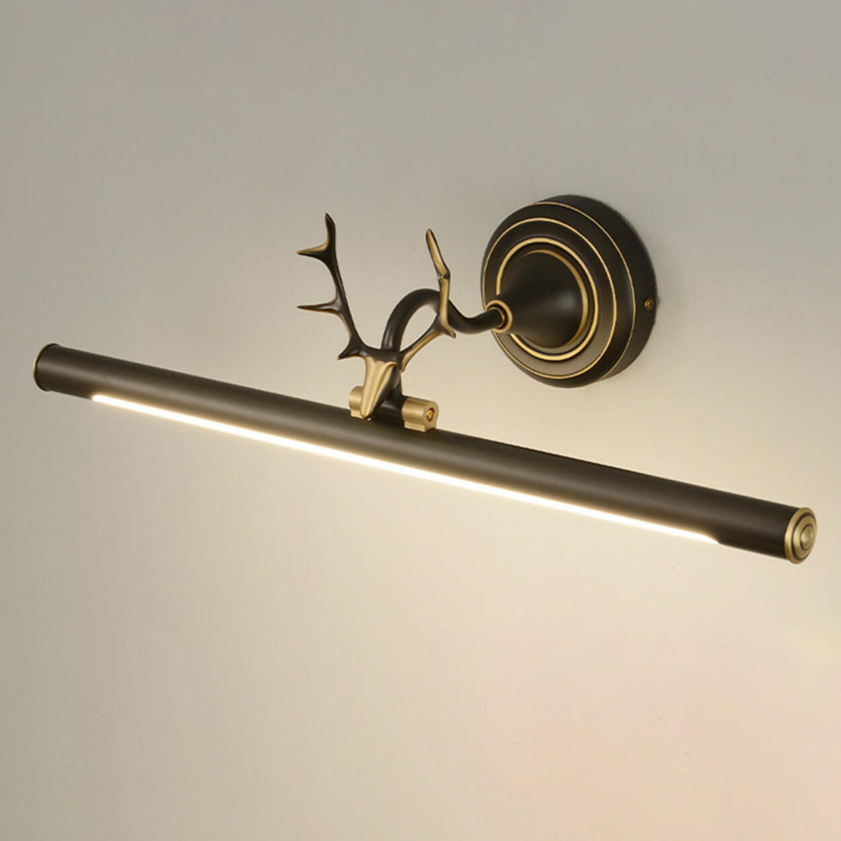 Antler Design Simple Metal Tubular LED Vanity Light  Image - 11