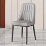 Armless Faux Leather Standard Parsons Dining Chair Image - 23