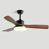 Art Deco Adjustable Standard Wood Ceiling Fan Light Image - 10