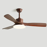 Art Deco Adjustable Standard Wood Ceiling Fan Light Image - 11