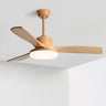 Art Deco Adjustable Standard Wood Ceiling Fan Light Image - 2