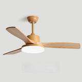 Art Deco Adjustable Standard Wood Ceiling Fan Light Image - 9