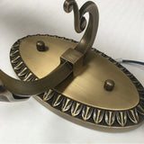 Art Deco Brass Carved Adjustable LED Vanity Light Image - 8