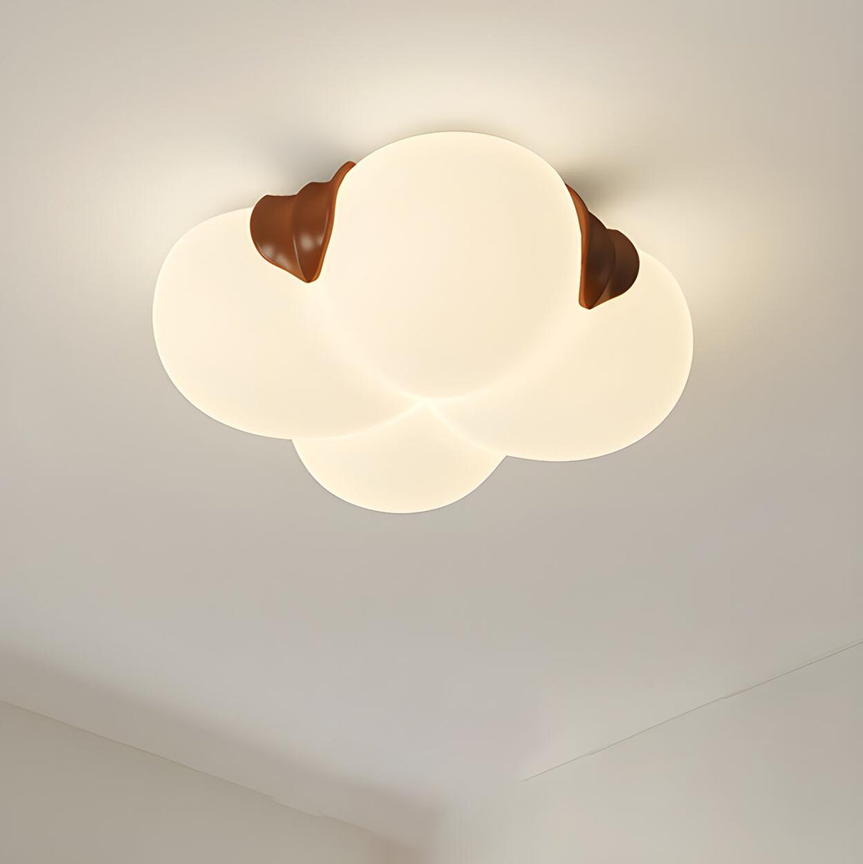 Art Deco Bubble Flower LED Flush Mount Ceiling Light Image - 1