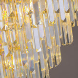 Art Deco Luxury Crystal Gold Chandelier Adjustable Height Image - 14