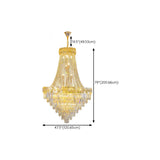 Art Deco Luxury Crystal Gold Chandelier Adjustable Height Image - 18