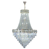 Art Deco Luxury Crystal Gold Chandelier Adjustable Height Image - 5