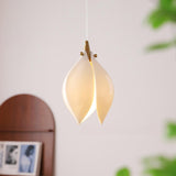 Art Deco Modern Ceramic Flower Lotus Pendant Light Image - 1