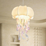 Art Deco Organic White Jellyfish Dining Room Pendant Light Image - 1