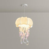 Art Deco Organic White Jellyfish Dining Room Pendant Light Image - 2