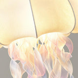 Art Deco Organic White Jellyfish Dining Room Pendant Light Image - 7