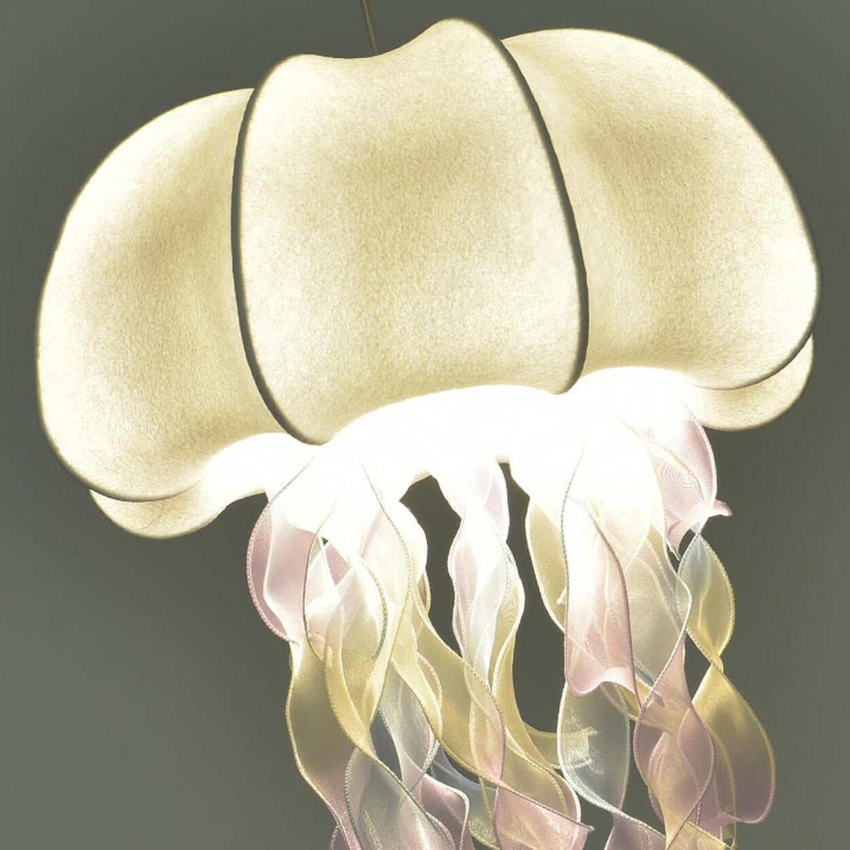 Art Deco Organic White Jellyfish Dining Room Pendant Light Image - 8