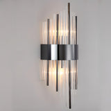 Art Deco Style White Crystal Wall Sconce Image - 11