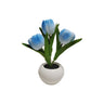 Art Elegant Tulip Ceramic Flower Shape LED Table Lamp Image - 5