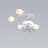 Art Elegant Tulip Multilight Floral Ceiling Fan Light Image - 4