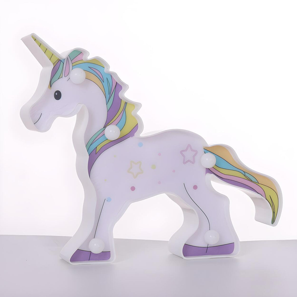 Art Unicorn Animal Shaped LED Night Light Kids Room Image - 8