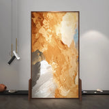 Artistic Amber Abstract Double Sided Print Room Divider Image - 1