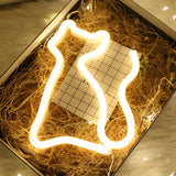 Artistic Animal Shaped Cat Plastic LED Night Light Image - 4