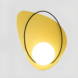 Artistic Black and Gold LED Geometric Wall Sconce Image - 6