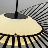 Artistic Black Bedside Metal Vertigo Nova Floor Lamp Image - 5