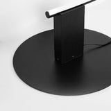 Artistic Black Face-Shaped Linear Metal Floor Lamp Image - 7