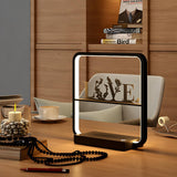 Artistic Black Tree Silhouette Square LED Table Lamp Image - 13