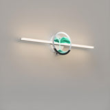 Artistic Blue Water Ripple Linear LED Vanity Light Image - 6