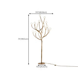 Artistic Brown Tree Branch Modern Metal Floor Lamp Image - 17