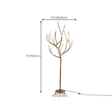 Artistic Brown Tree Branch Modern Metal Floor Lamp Image - 18