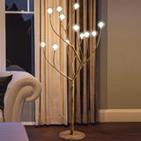 Artistic Brown Tree Branch Modern Metal Floor Lamp Image - 4