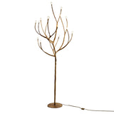 Artistic Brown Tree Branch Modern Metal Floor Lamp Image - 5