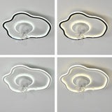 Artistic Cloud-Shaped Ceiling Fan with LED Lighting Image - 13