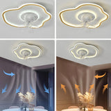 Artistic Cloud-Shaped Ceiling Fan with LED Lighting Image - 17