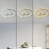 Artistic Cloud-Shaped Ceiling Fan with LED Lighting Image - 18