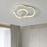 Artistic Cloud-Shaped Ceiling Fan with LED Lighting Image - 3