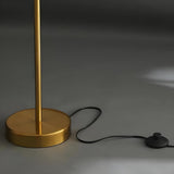 Artistic Curved Adjustable Gold Metal Floor Lamp Image - 6