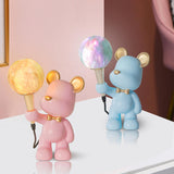 Artistic Cute Bear Resin Table Lamp with Rocker Switch Image - 1