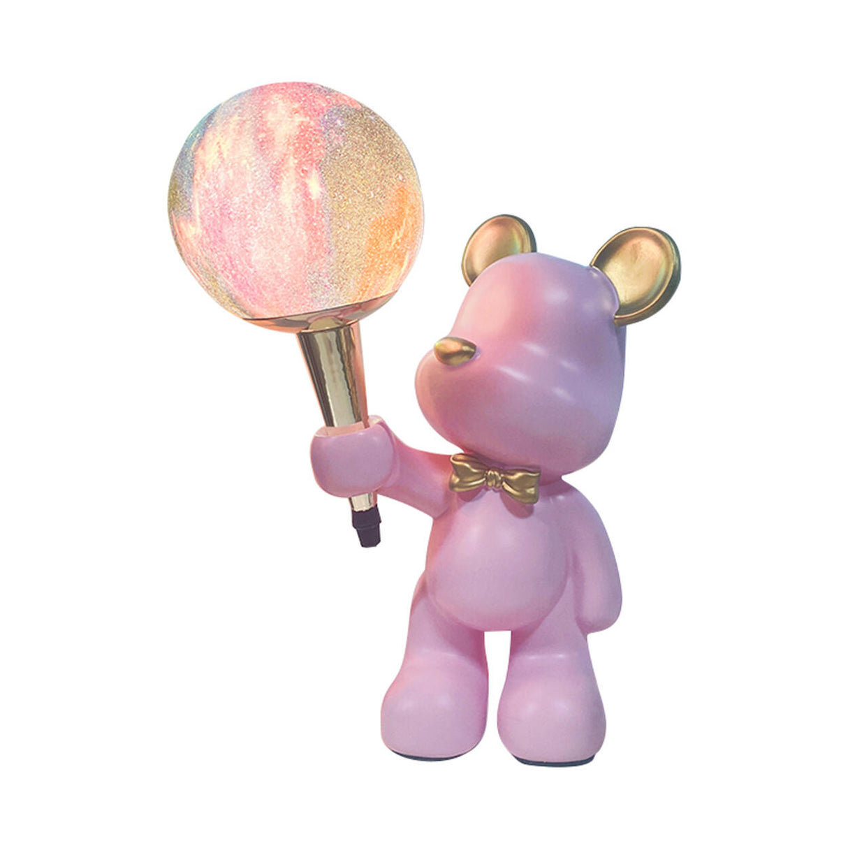 Artistic Cute Bear Resin Table Lamp with Rocker Switch Image - 5