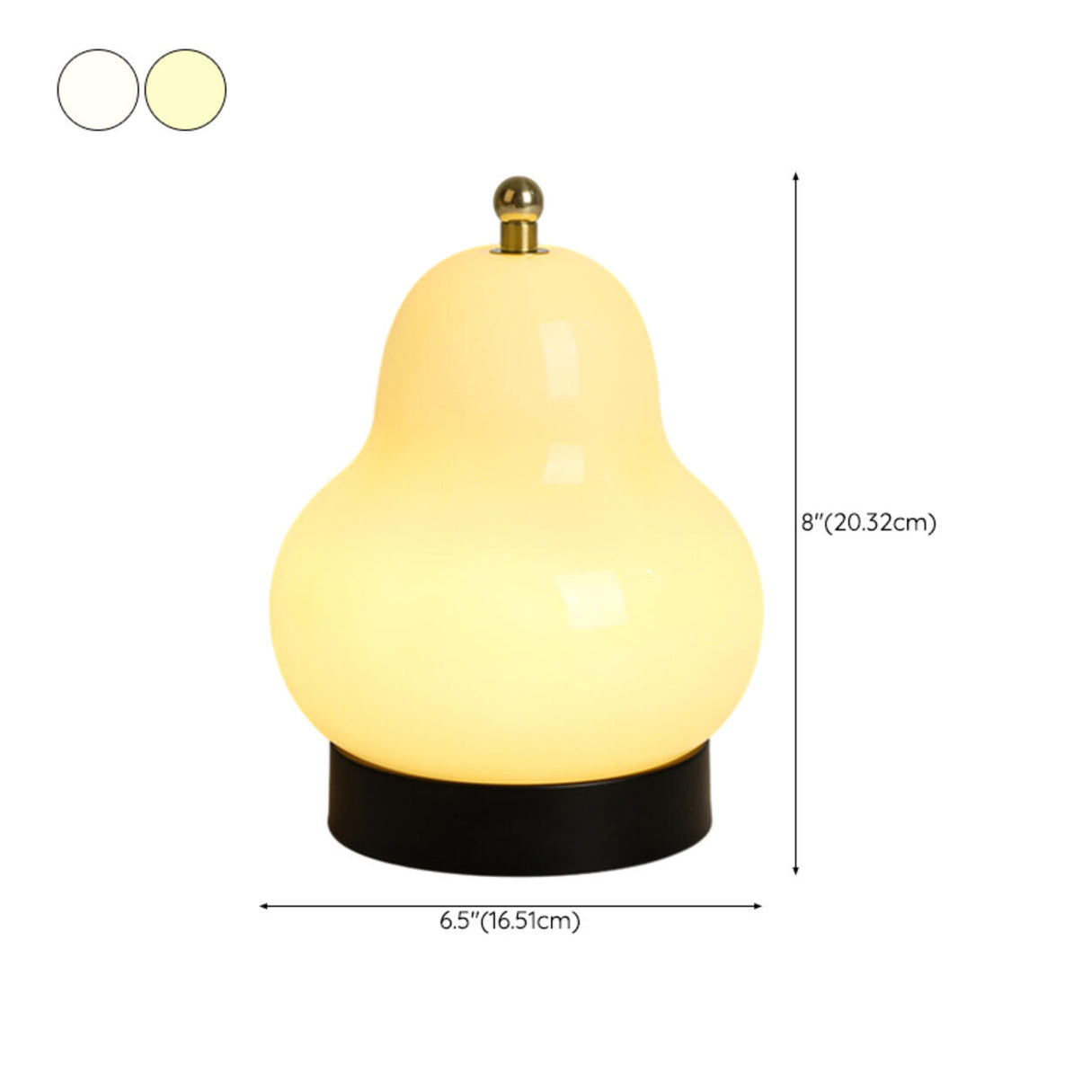 Artistic Cute Pear-Shaped Bedside Atmosphere Table Lamp 