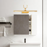 Artistic Deer Antler and Linear Vanity Wall Light Image - 2