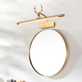 Artistic Deer Antler and Linear Vanity Wall Light Image - 3